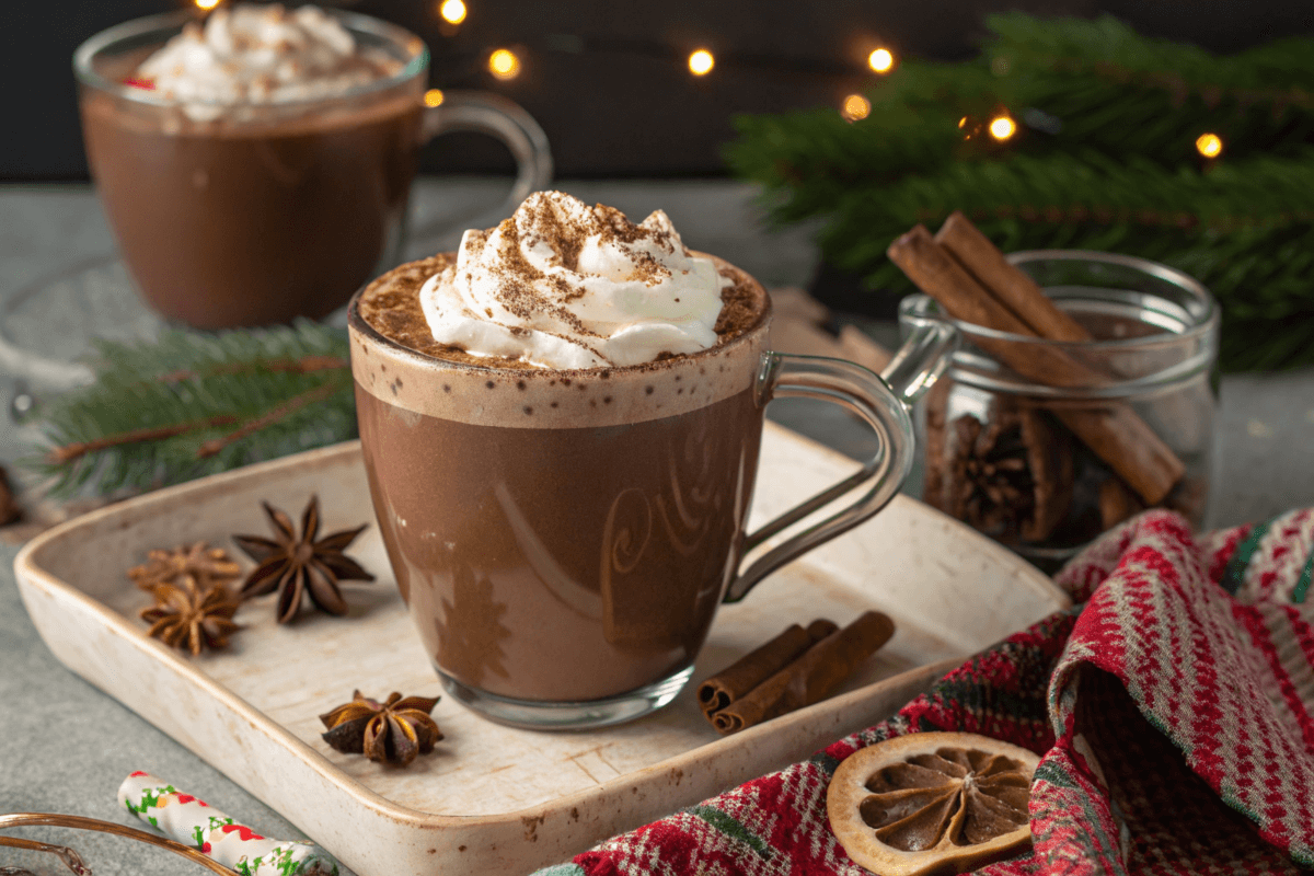 Abuelita recipe hot chocolate in a cozy mug