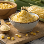 Homemade corn powder recipe in a bowl.